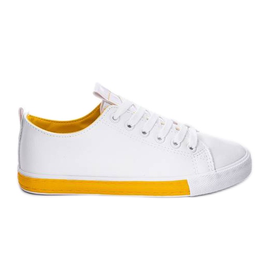 Valerien valkoiset lenkkarit valkoinen keltainen