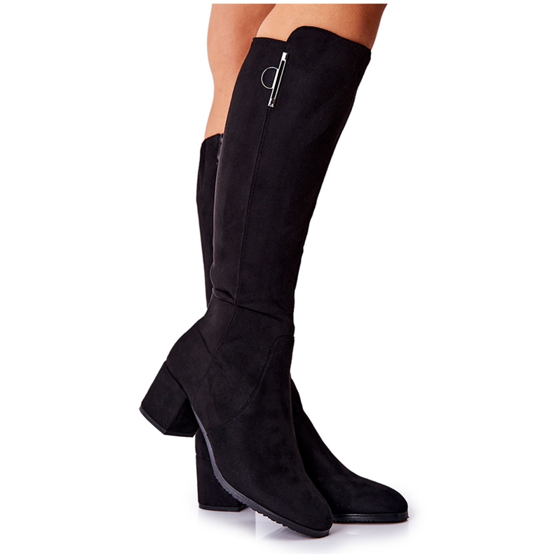 PG1 Mokkasaappaat vetoketjulla Musta Magnizio