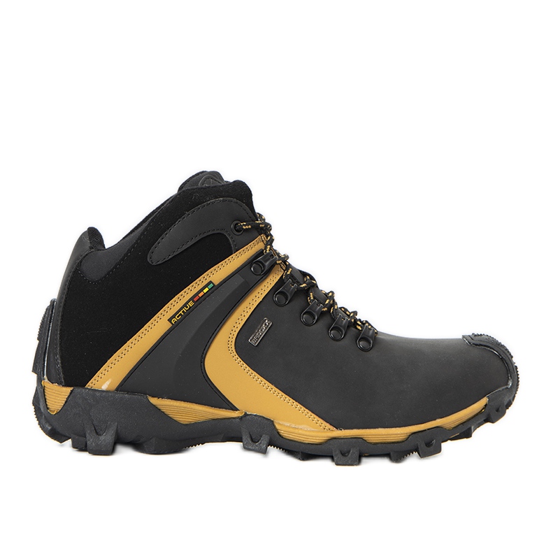 Black Barry miesten eristetty urheilukengät musta keltainen