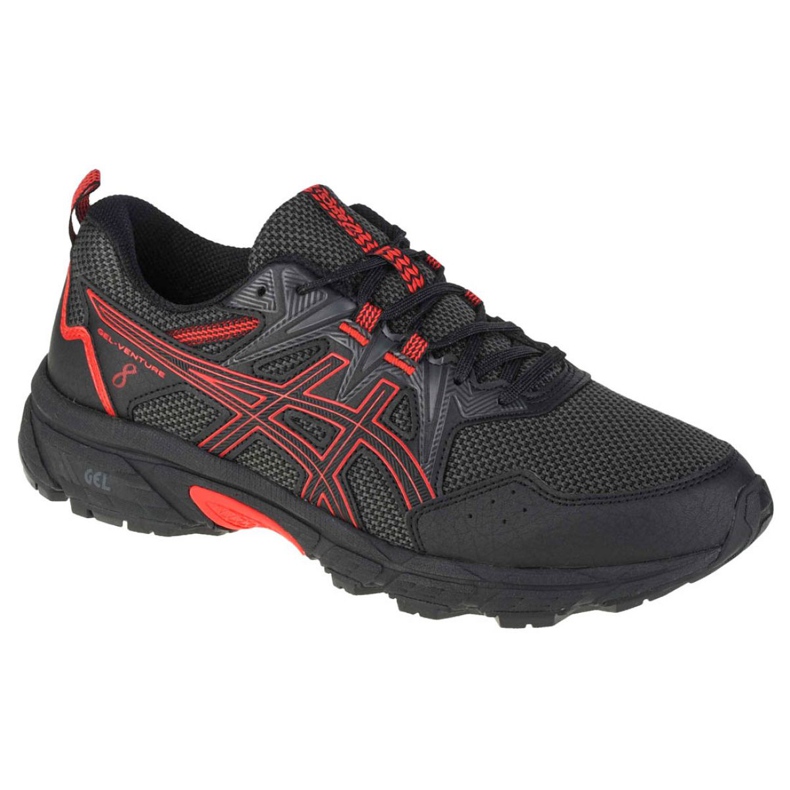 Asics Gel-Venture 8 M 1011A824-007 musta punainen harmaa vihreä