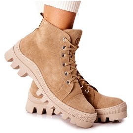 PF1 Lämpimät mokkanahkaiset lenkkarit Camel Madisson beige PF1 Lämpimät mokkanahkaiset lenkkarit Camel Madisson beige