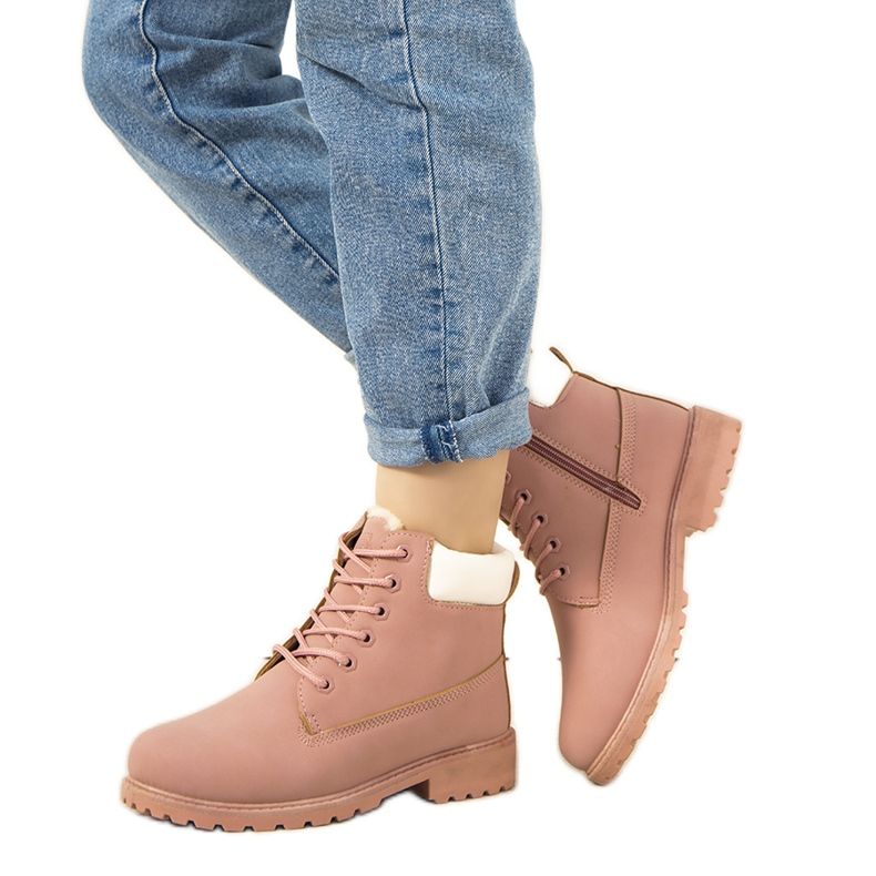 Vaaleanpunaiset Gigliola-eristetyt naisten vaelluskengät vaaleanpunainen