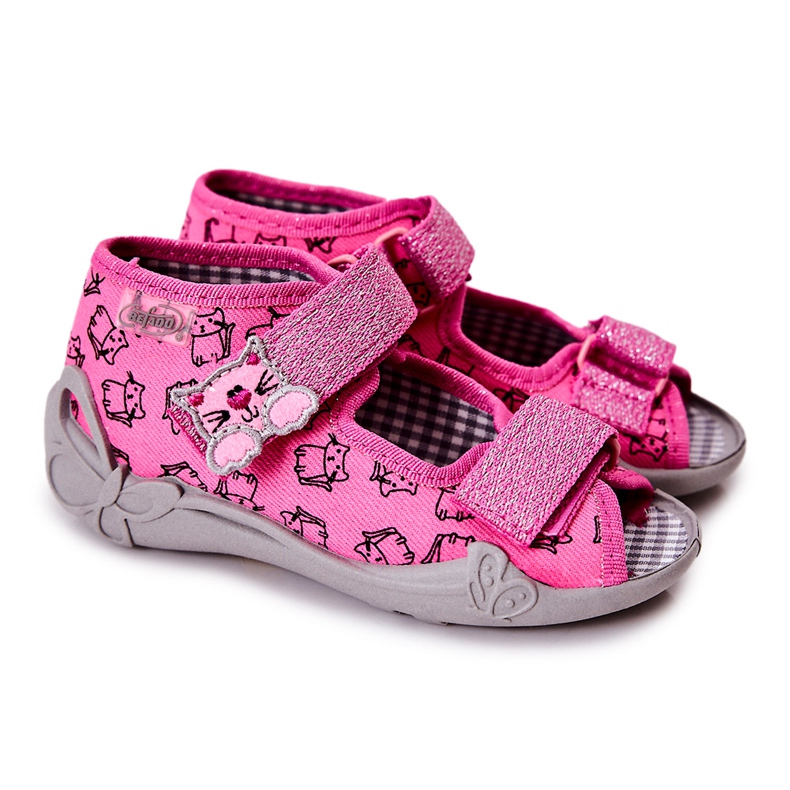 BEFADO S.A. Sandaalit Tossut Befado Velcro Cats 242P103 Pinkki vaaleanpunainen