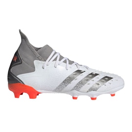 Adidas Predator Freak.2 Fg M S24190 jalkapallokengät harmaa, valkoinen harmaa