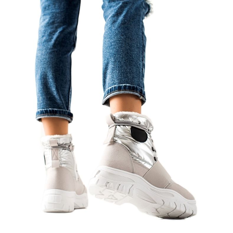 TRENDI Rento lumikengät hopea harmaa