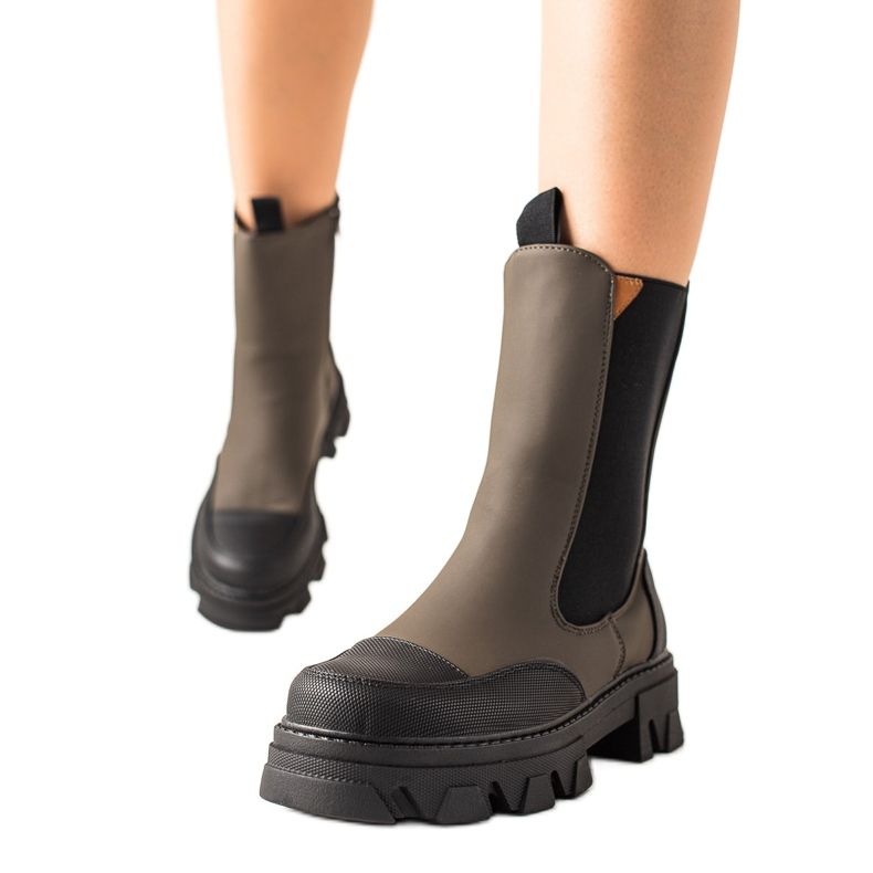 Seastar Workery Fashion saappaat khaki vihreä