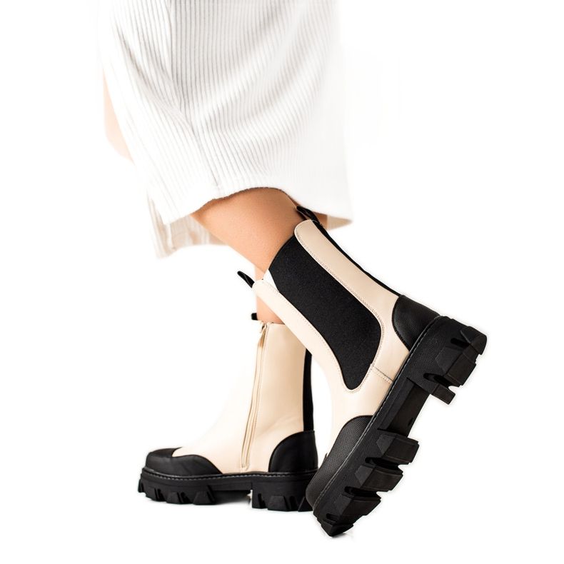 Seastar Workery Fashion saappaat beige