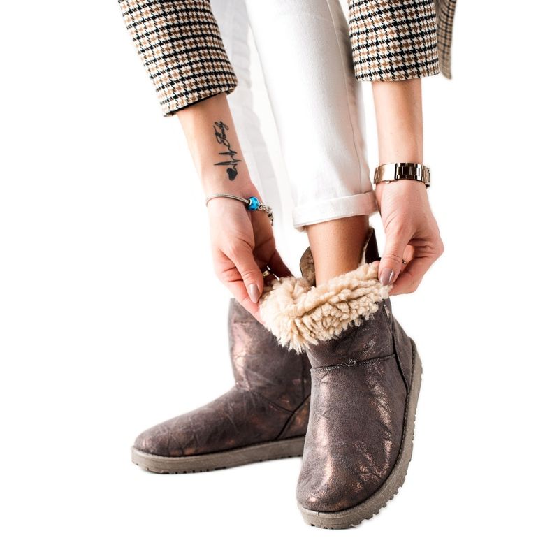 Evento Mukluki Glitterillä ruskea