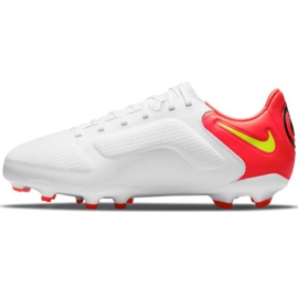 Nike Legend 9 Pro Fg Jr DA1335 176 jalkapallokengät valkoinen, ed valkoinen