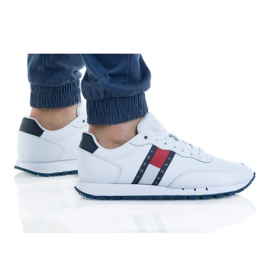 Tommy Hilfiger Tommy Jeans Nahkainen Ybr M EMOEM00989 kengät valkoinen punainen tummansininen
