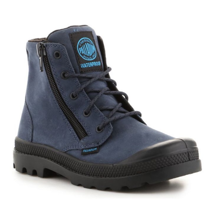 Palladium Pampa Hi Lea Gusset Jr 52744-432 kengät sininen