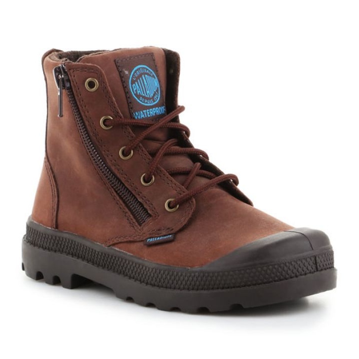 Palladium Pampa Hi Lea Gusset kengät 52744-255 ruskea