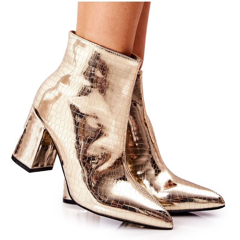 WS1 Saappaat pylväspeiliin Snake Golden Fert kultainen