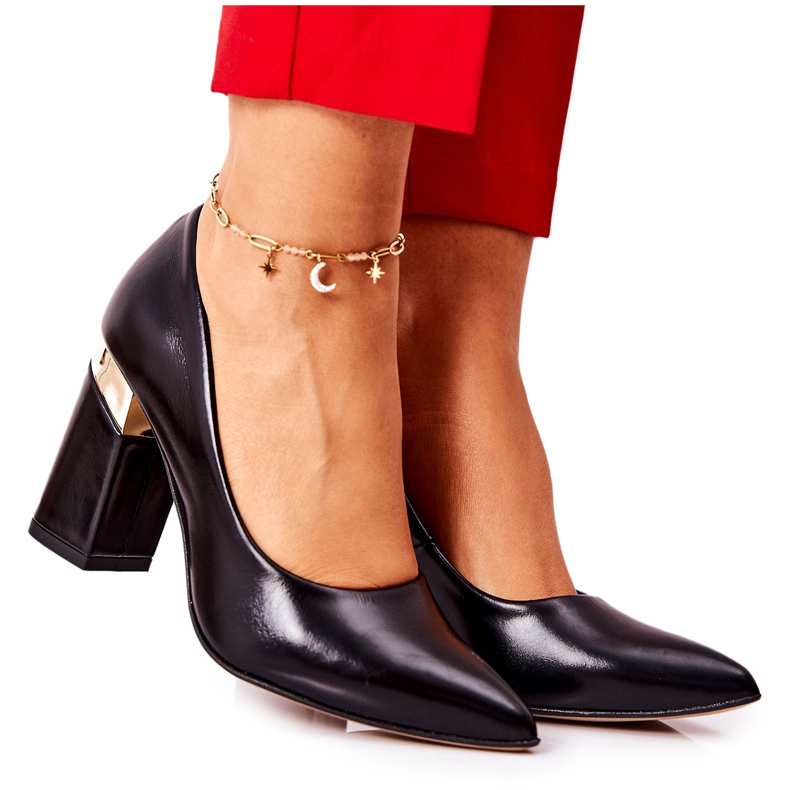 Lewski Shoes Nahkapumput Lewski 3117 musta