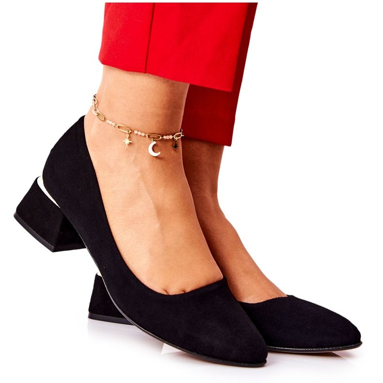 Lewski Shoes Suede Pumps Lewski 3118 musta