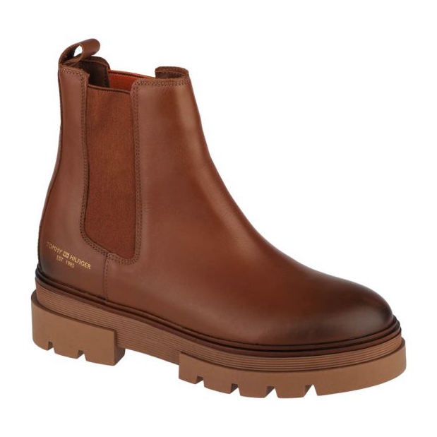 Tommy Hilfiger yksivärinen Chelsea Boot M FW0FW05950-GVI ruskea