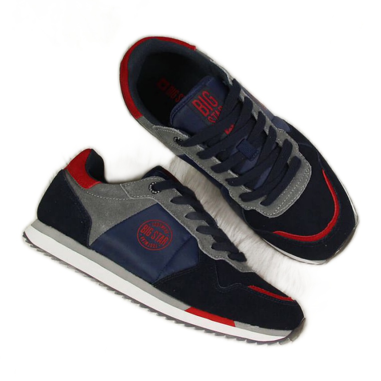 Big Star W GG274A055 laivastonsiniset lenkkarit musta punainen laivastonsininen harmaa