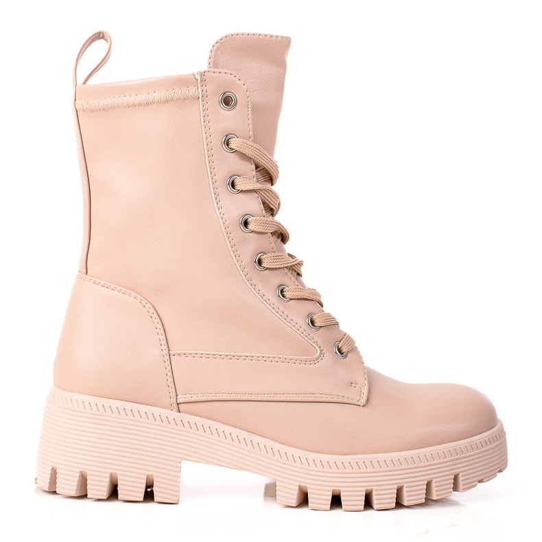 Diamantique Klassiset nauhalliset trapperit beige