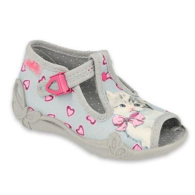 Befado lasten kengät 213P131 vaaleanpunainen harmaa