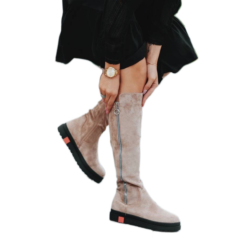 Beiget litteät Liana-saappaat