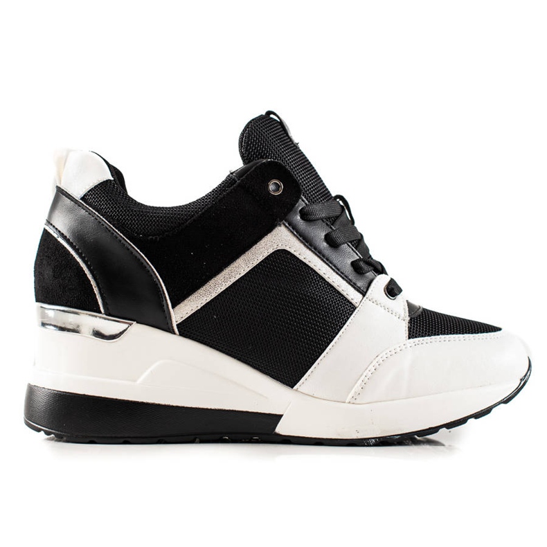 TRENDI Kevyet Wedge -lenkkarit valkoinen musta