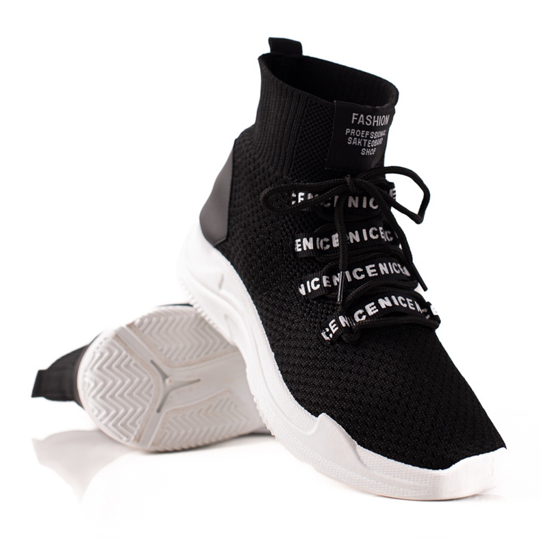 TRENDI Kevyet tekstiilikengät musta