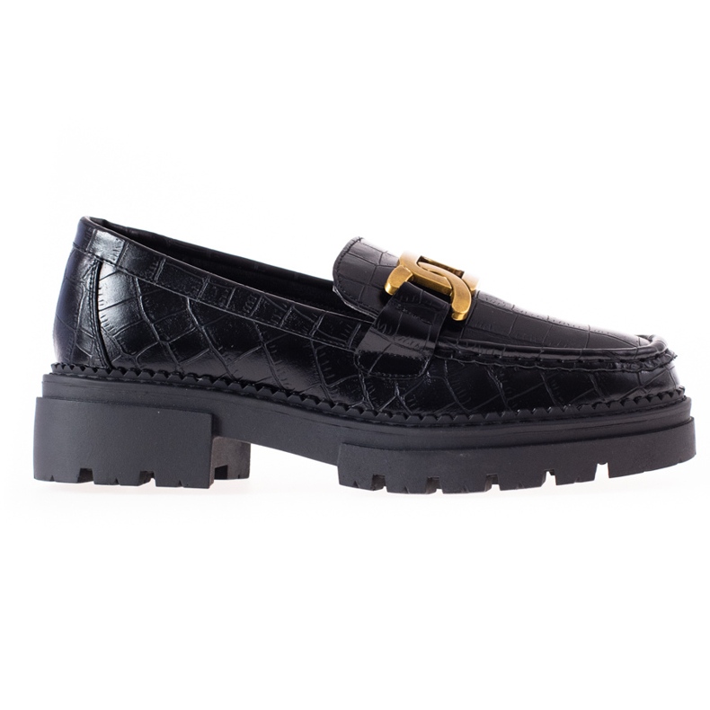 Loafers Eco Leather Fashion LA.FI musta kultainen