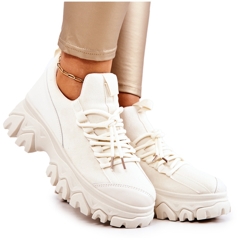 PS1 Naisten urheilukengät Tennarit Vaalean beige Miles