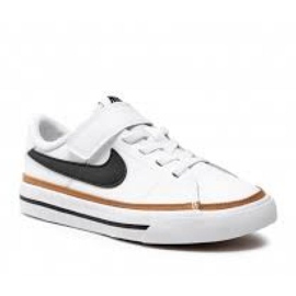 Nike Court Legacy (PSV) Jr DA5381-102 -kengät valkoinen musta
