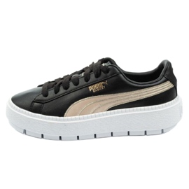 Puma Suede Platform Trace W 367728 01 musta kultainen