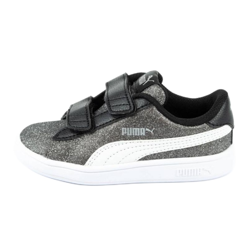 Puma Smash V2 Glitz Glam Jr 367380 04 musta hopea