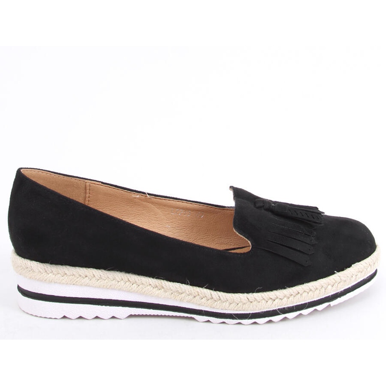 Naisten loaferit, espadrillit Hilma Black musta