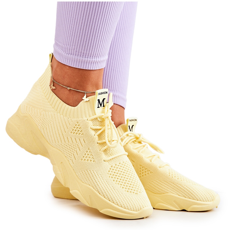 PS1 Urheilukengät Materiaali Tennarit Keltainen Nolene