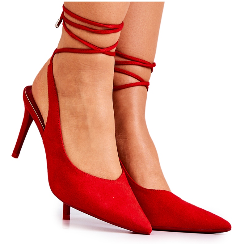 PS1 Stilettos Tied Red Callie punainen