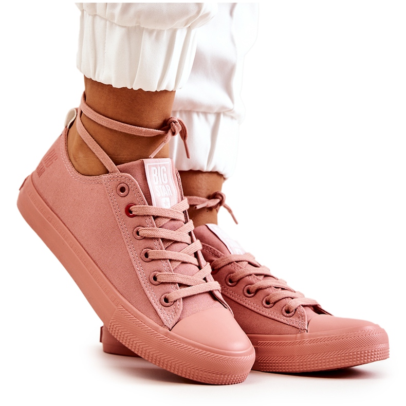 Matalat tennarit Big Star JJ274005 Tummanpunainen vaaleanpunainen