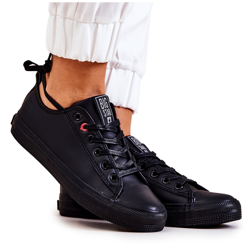 Matalat nahkalenkkarit Big Star JJ274006 musta