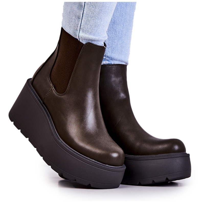 PS1 Lämpimät saappaat Tummanvihreä Montiano