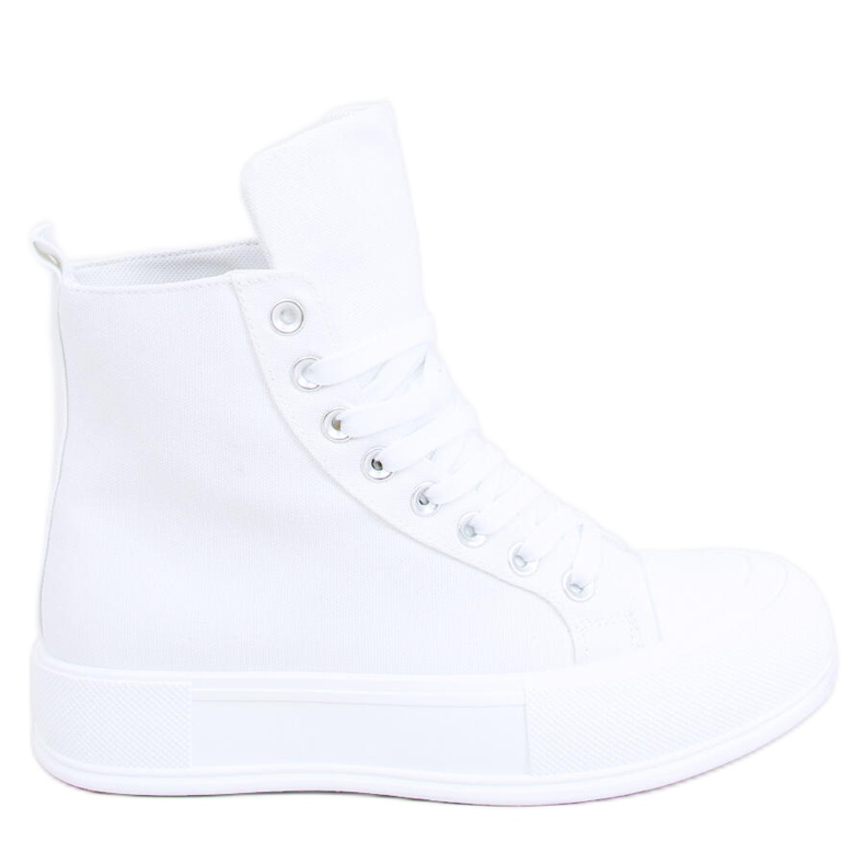 Kenya Valkoiset canvas-nilkkalenkkarit valkoinen