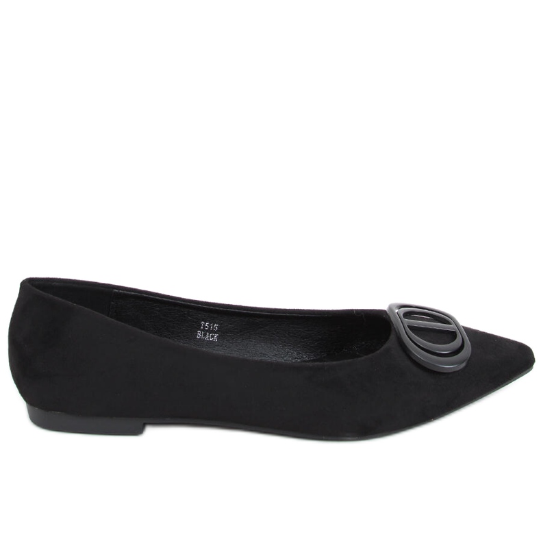 Arte Black ballerinat mantelivarpailla musta