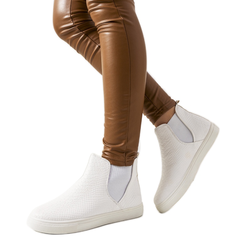 Naisten valkoiset Avelaine-lenkkarit valkoinen