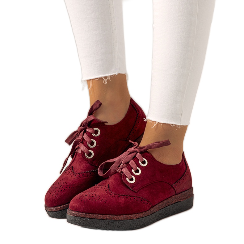 Maroon naisten Velay kengät punainen