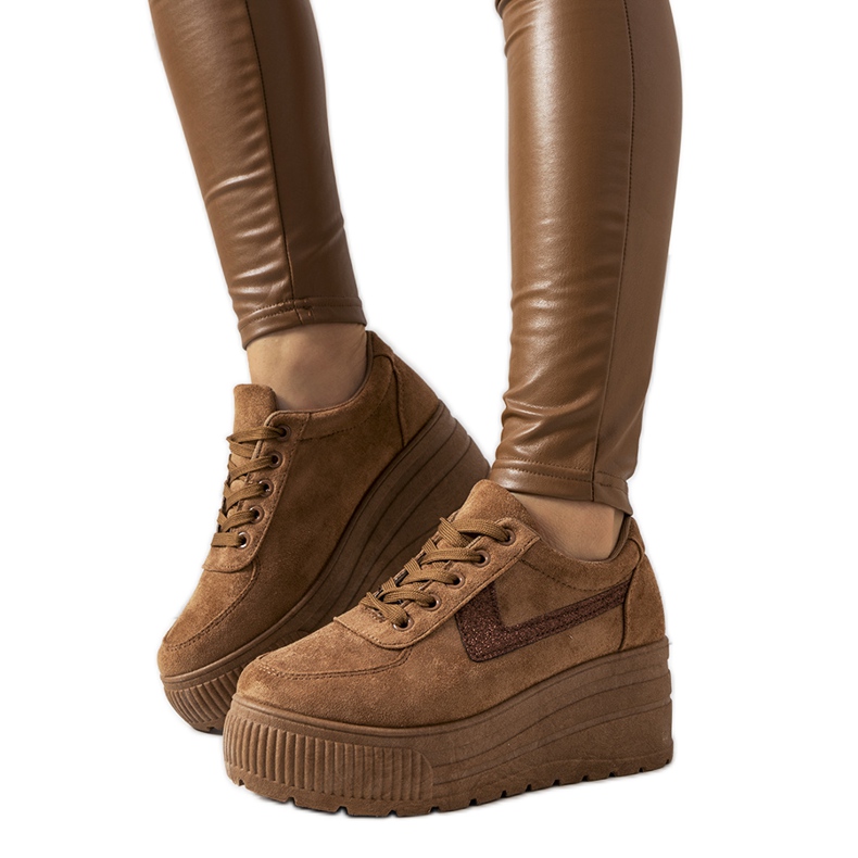 Ruskeat lenkkarit korkealla kasvitieteellisellä pohjalla