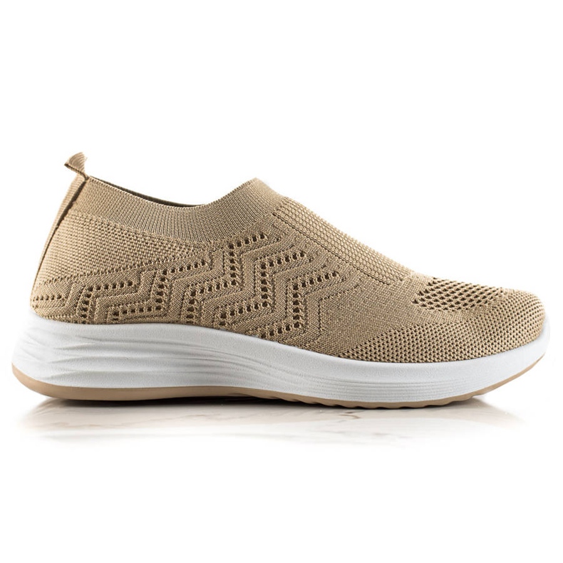 Renda Slip-on avoimet urheilukengät beige