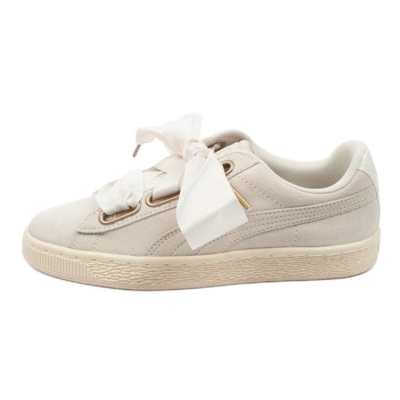Puma Suede Heart Satin W 362714 04 beige kultainen