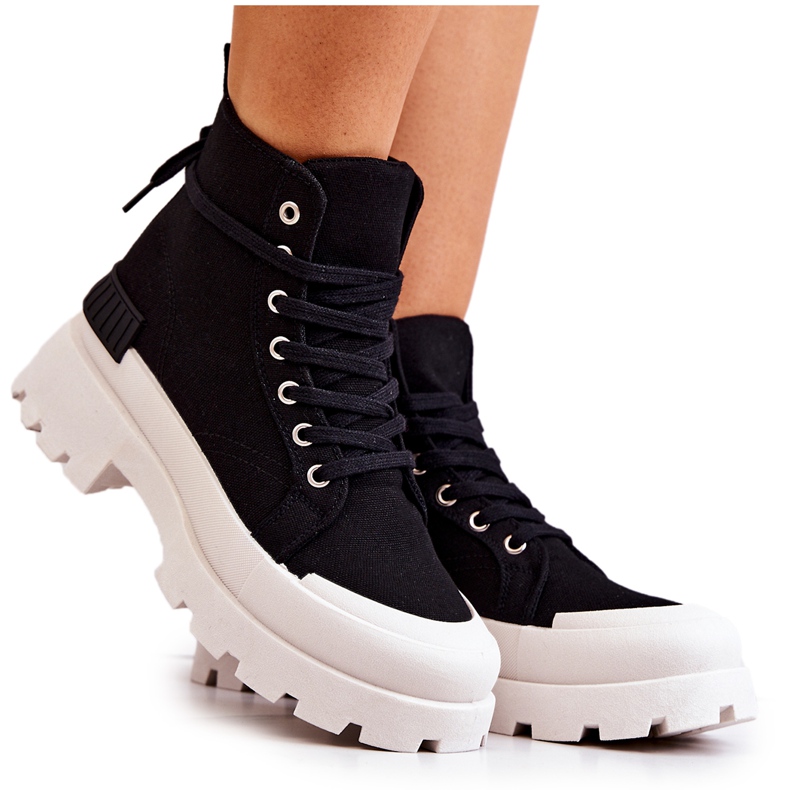 PS1 Faithfull Tied mustat saappaat