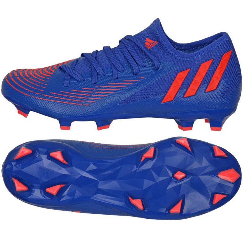 Adidas Predator Edge.3 L Fg M GW2280 jalkapallokengät sininen sininen