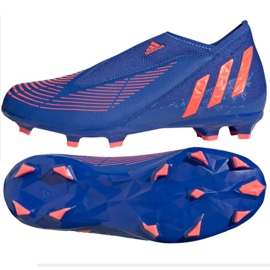Adidas Predator Edge.3 Ll Fg Jr GW2359 jalkapallokengät sininen bluesia ja laivastonsinisiä