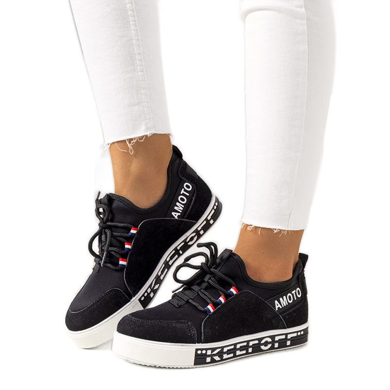 Black Burges naisten tennarit musta