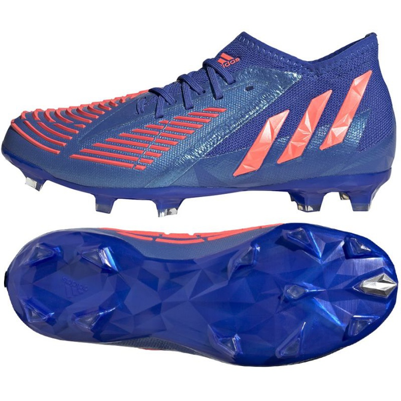 Adidas Predator Edge.1 Fg Jr GW2363 jalkapallokengät sininen sininen