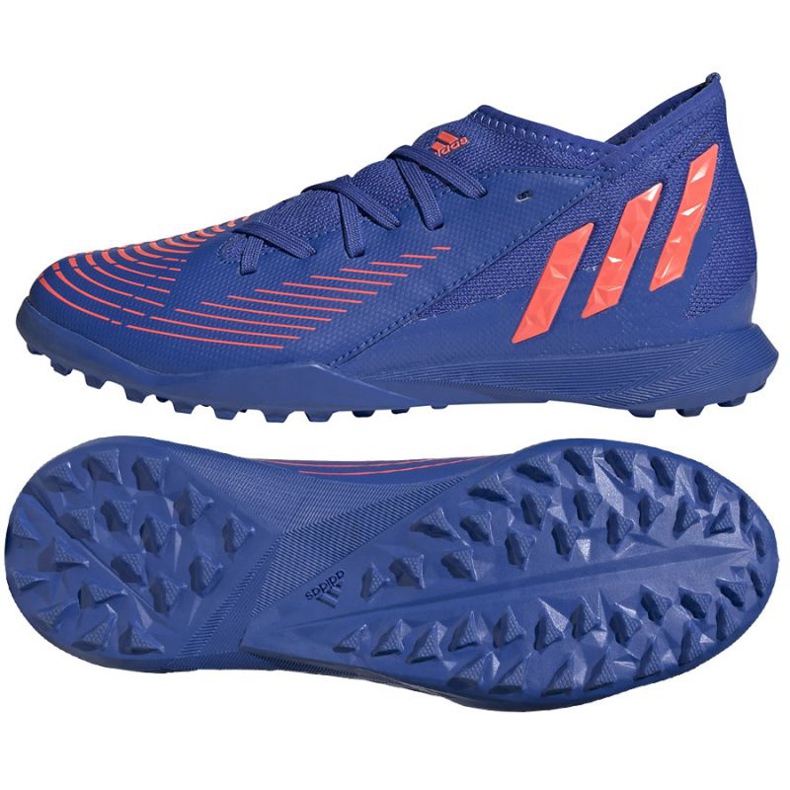 Adidas Predator Edge.3 Tf Jr GX2640 jalkapallokengät sininen sininen